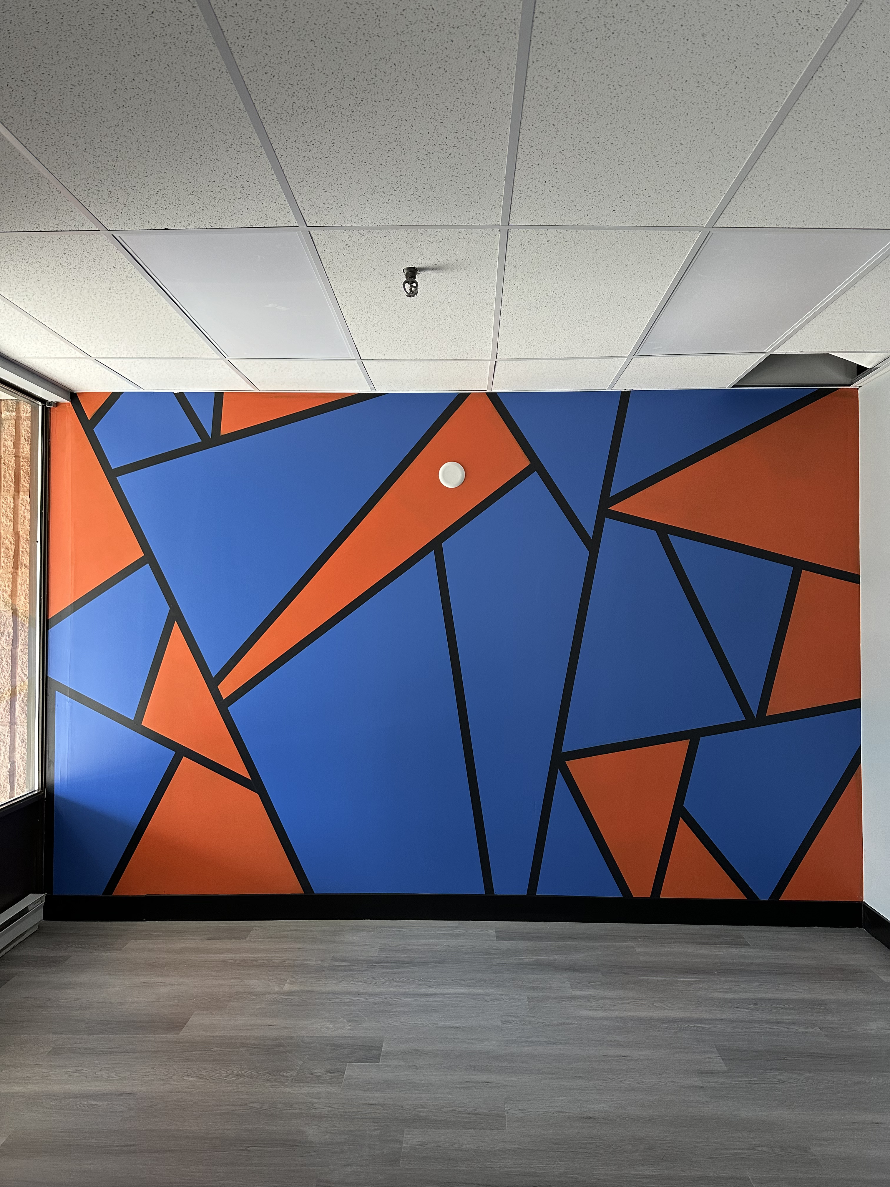Real Krown residential geometric wall finish